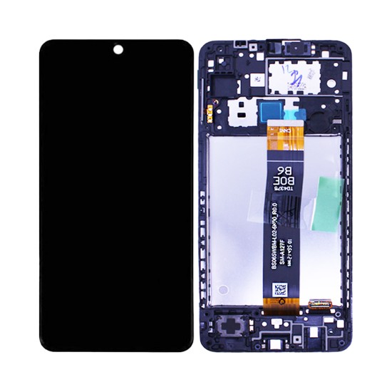 Touch+Display+Frame Samsung Galaxy A12/A127 Service Pack Black Touch+Display+Frame Samsung Galaxy A12/A127 Service Pack Black